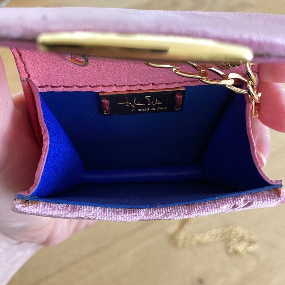 Tyler Ellis Micro Mini Candy Clutch Velvet Purse in Pink - Picture 6 of 8